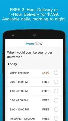 Prime Now android App screenshot 1